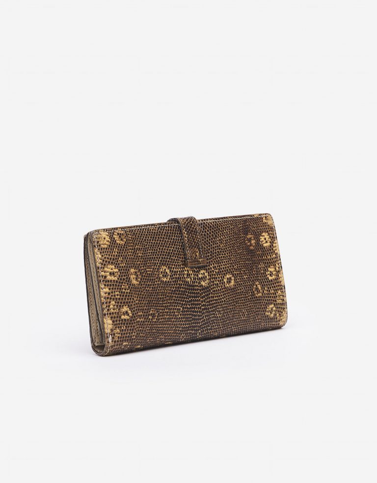 Hermès Bearn Wallet Lizard Ombre Saclàb Side Back