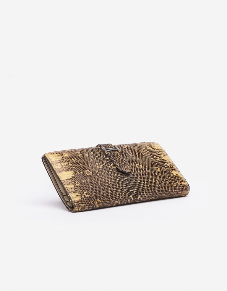 Hermès Bearn Wallet Lizard Ombre Saclàb Bottom