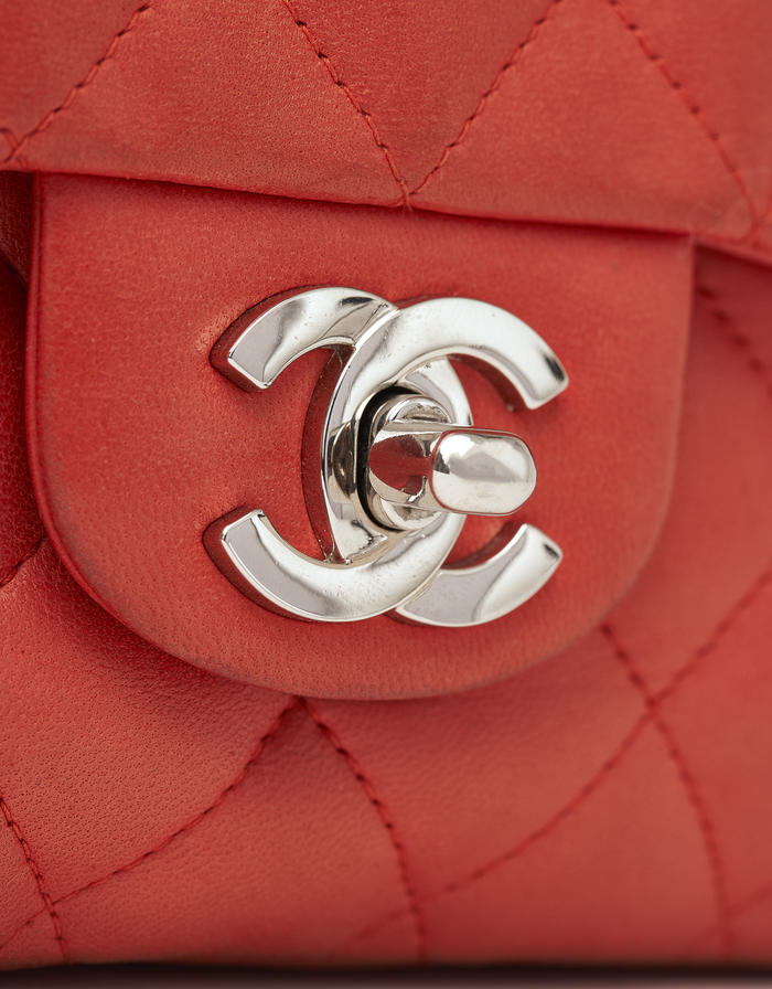 Chanel Single Flap Valentine Orange Saclàb CC