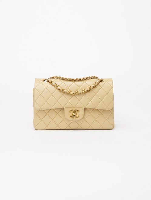 Chanel Double Flap Medium Beige Saclab