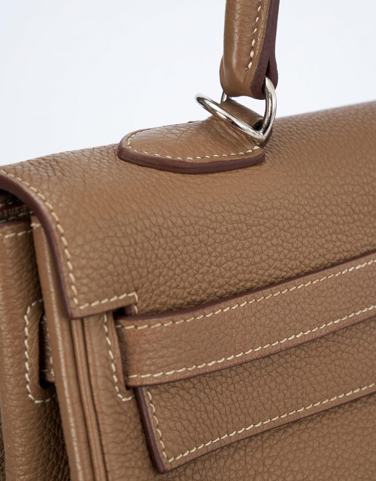 Hermes Kelly 35 Togo Etoupe Saclàb Detail