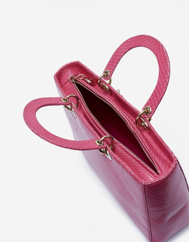 Dior Lady Large Python Pink