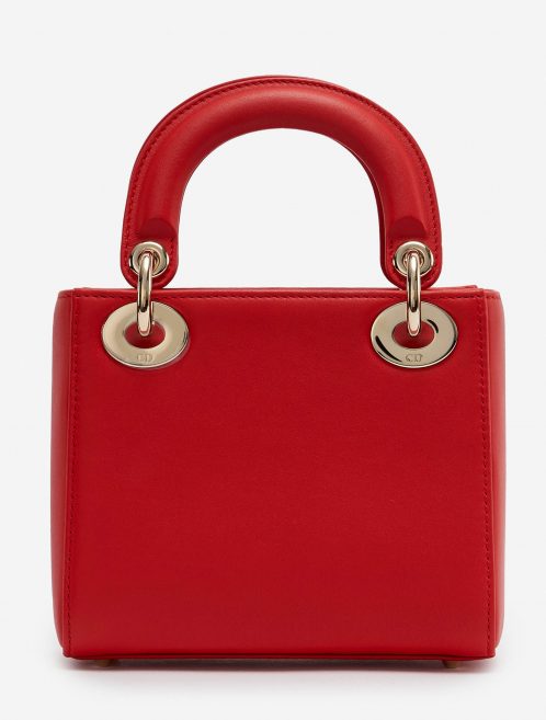 Pre-owned Dior bag Lady Mini Calf Red Red | Sell your designer bag on Saclab.com
