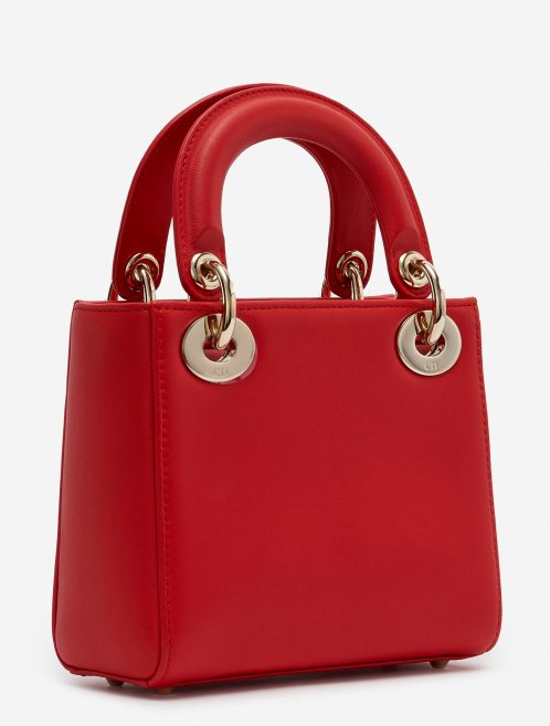 Pre-owned Dior bag Lady Mini Calf Red Red | Sell your designer bag on Saclab.com