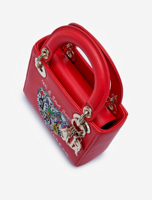 Pre-owned Dior bag Lady Mini Calf Red Red | Sell your designer bag on Saclab.com