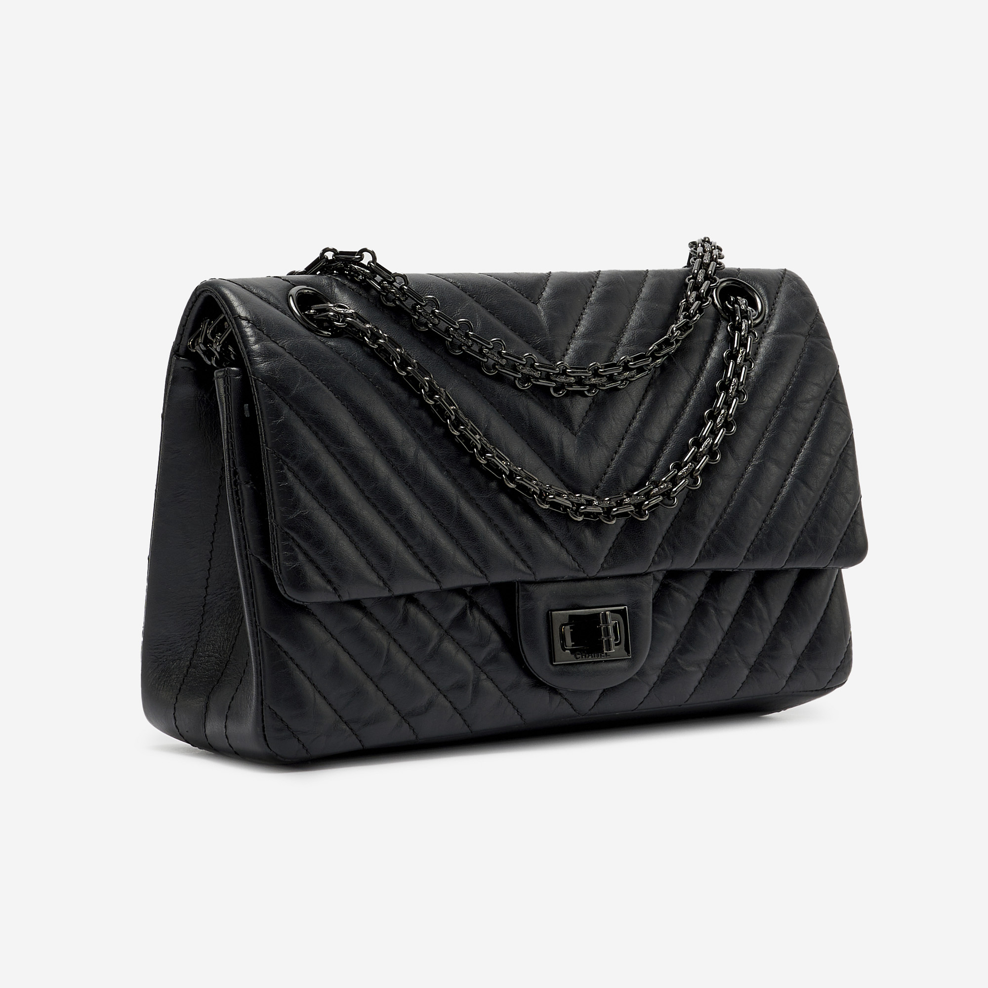 並行輸入品CHANEL手袋 Chanel 2.55 Reissue 225 Lamb So Black | SACLÀB