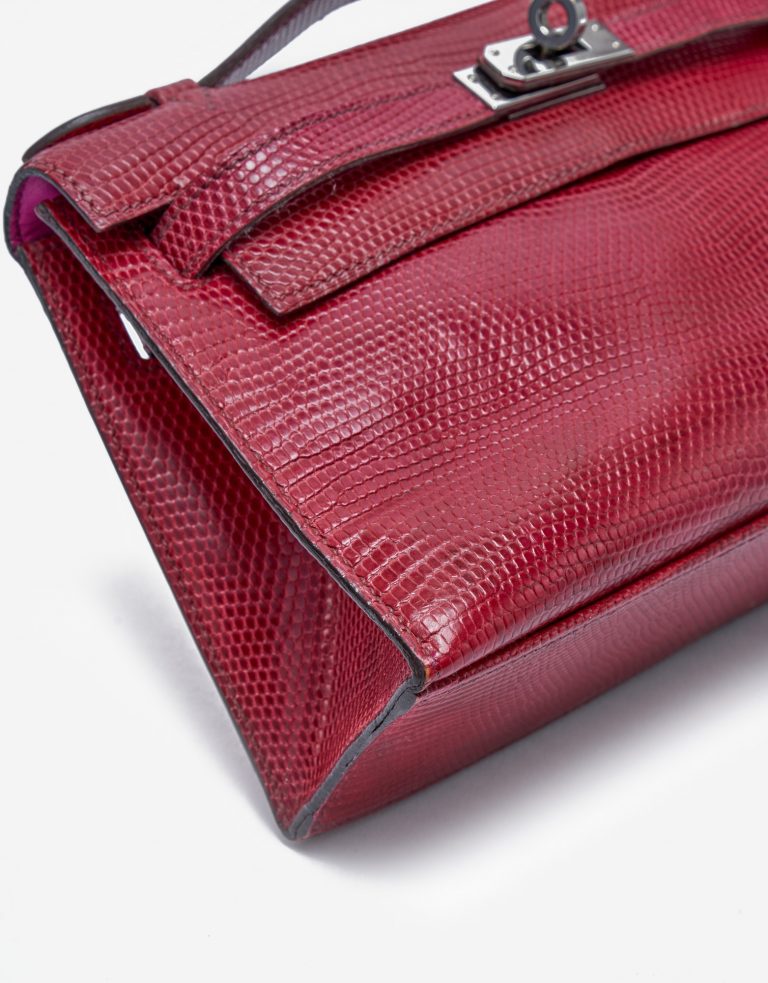 Hermès Kelly Pochette Lizard Fuchsia