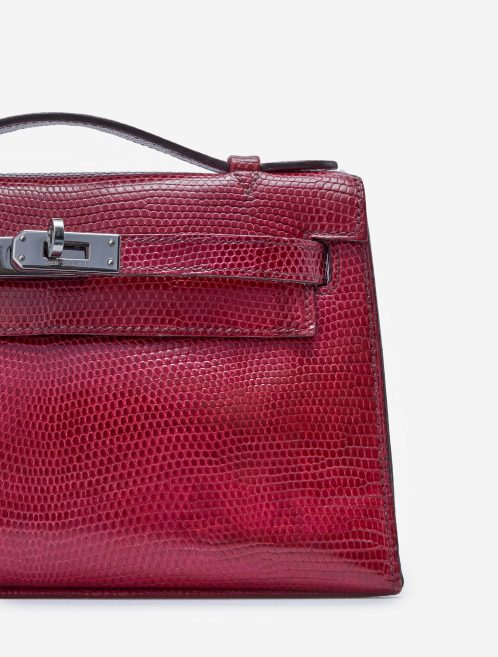 Hermès Kelly Pochette Lizard Fuchsia