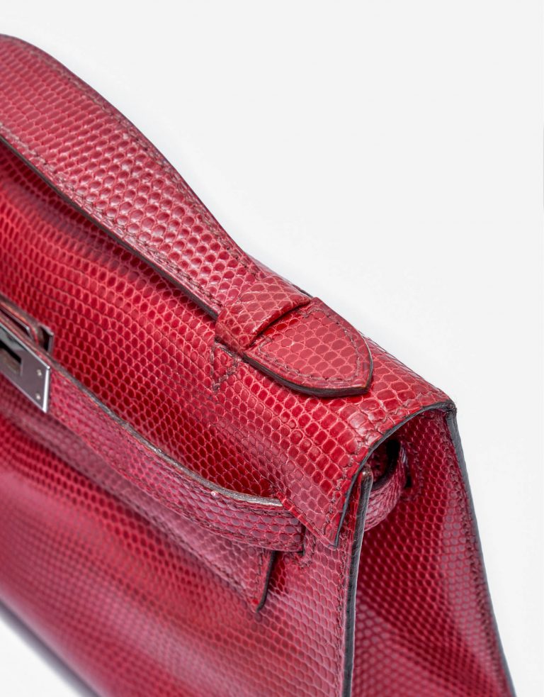 Hermès Kelly Pochette Lizard Fuchsia