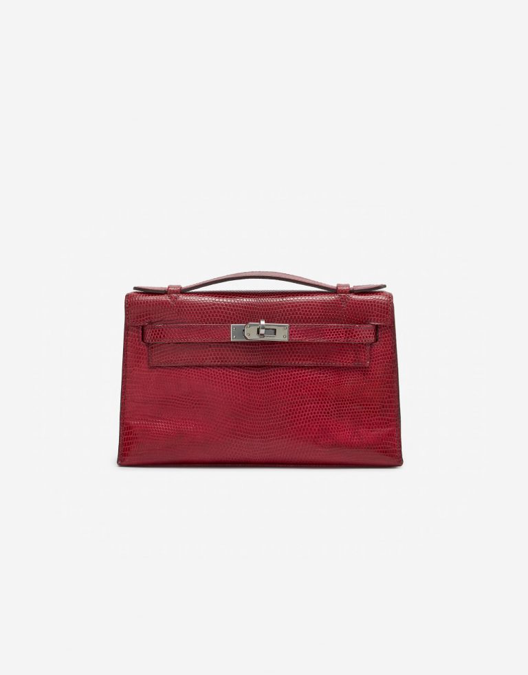 Hermès Kelly Pochette Lizard Fuchsia