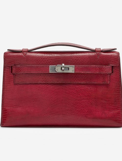 Hermès Kelly Pochette Lizard Fuchsia