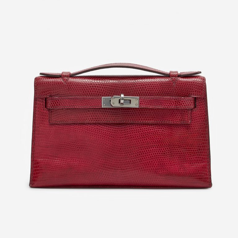 Hermès Kelly Pochette Lizard Fuchsia