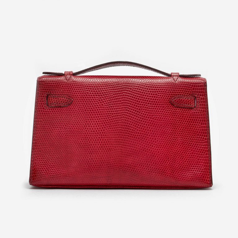 Hermès Kelly Pochette Lizard Fuchsia