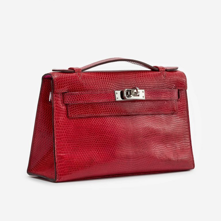 Hermès Kelly Pochette Lizard Fuchsia