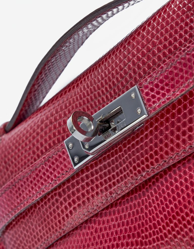 Hermès Kelly Pochette Lizard Fuchsia
