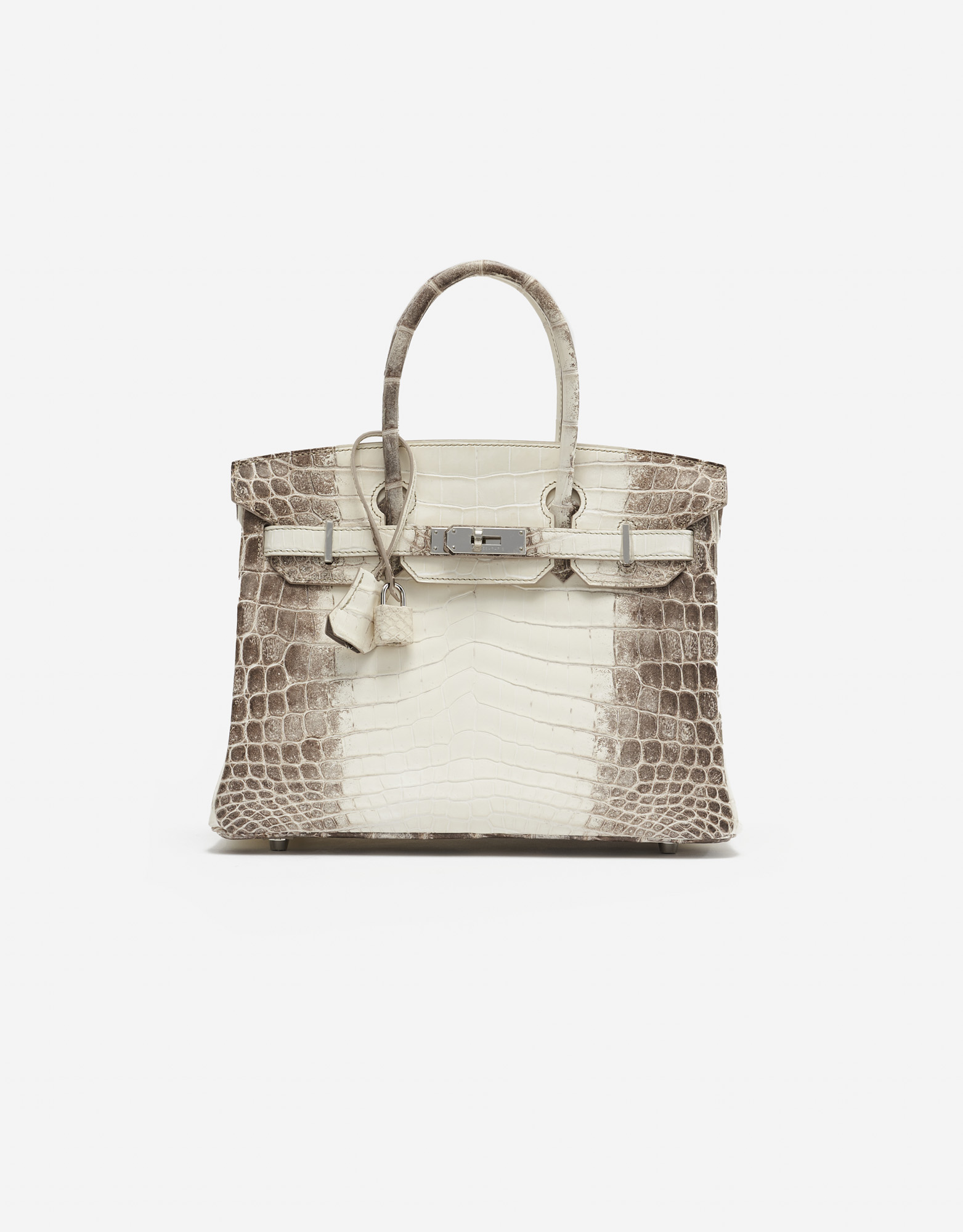 Hermès Birkin 30 Niloticus Krokodilleder Himalaya Blanc SACLÀB
