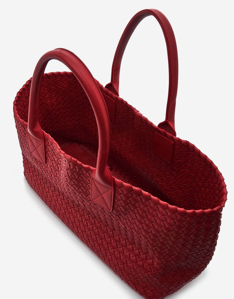 Bottega Veneta Cabat Medium Intrecciato Red