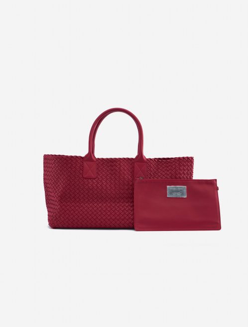 Bottega Veneta Cabat Medium Intrecciato Red