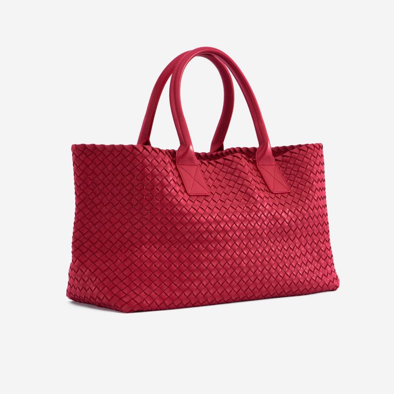 Bottega Veneta Cabat Medium Intrecciato Red