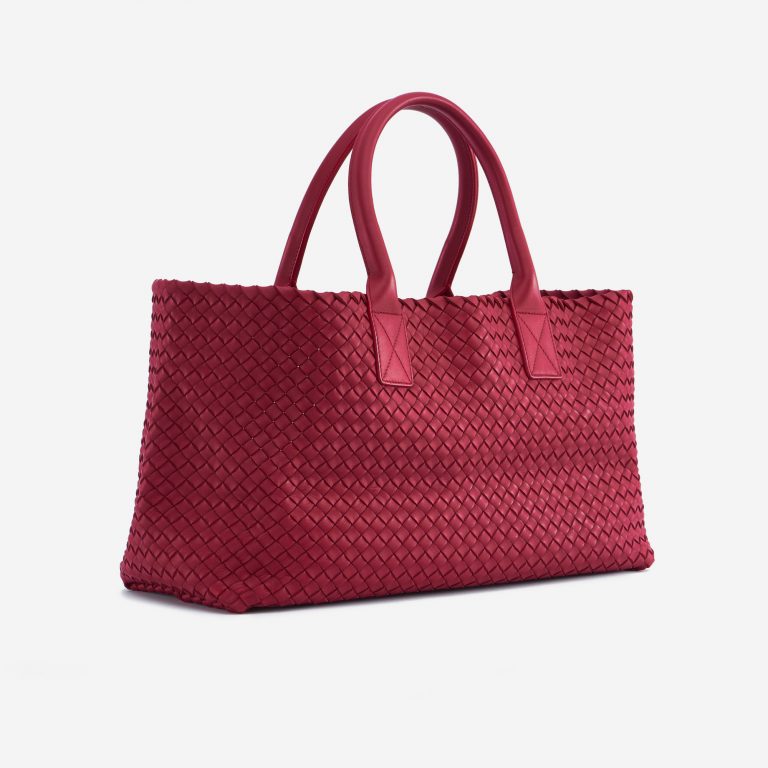 Bottega Veneta Cabat Medium Intrecciato Red