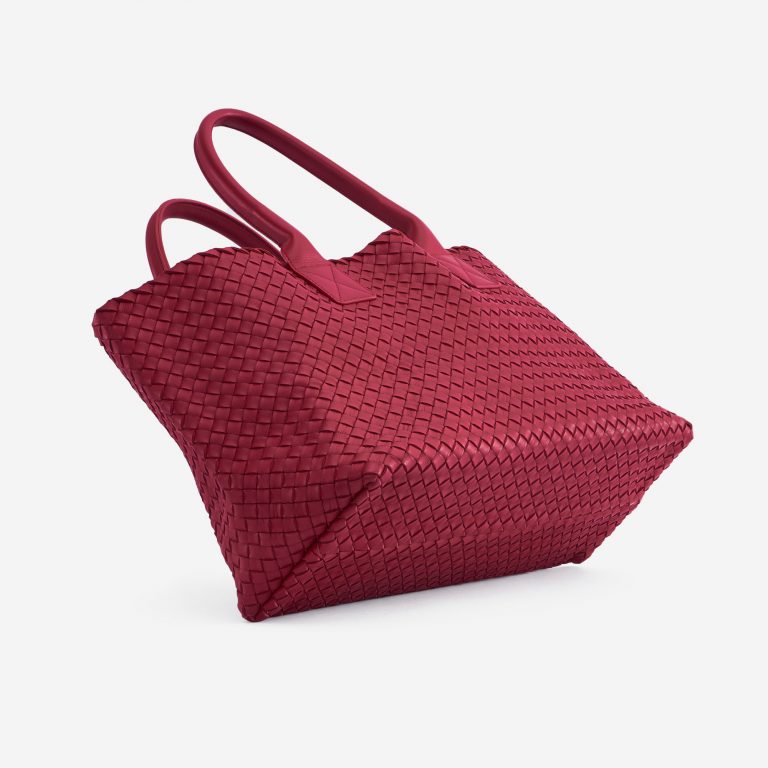 Bottega Veneta Cabat Medium Intrecciato Red