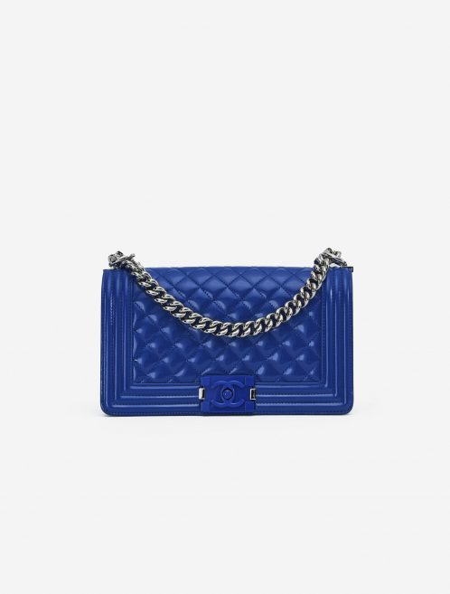 Chanel Boy Medium Patent Leather Blue