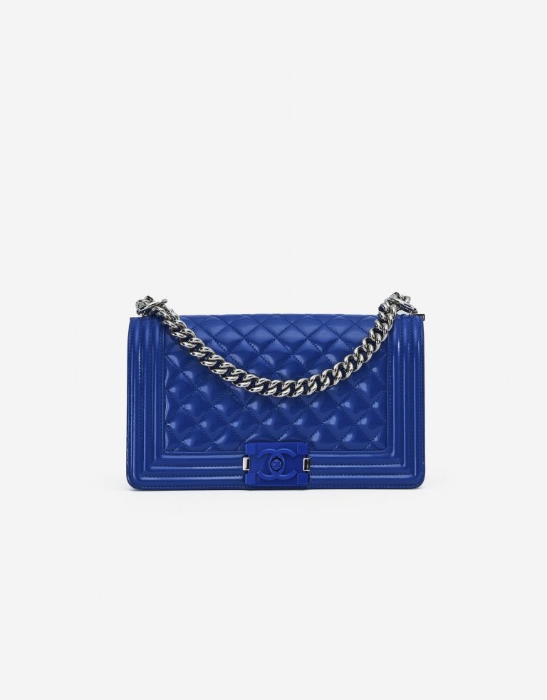 Chanel Boy Medium Patent Leather Blue