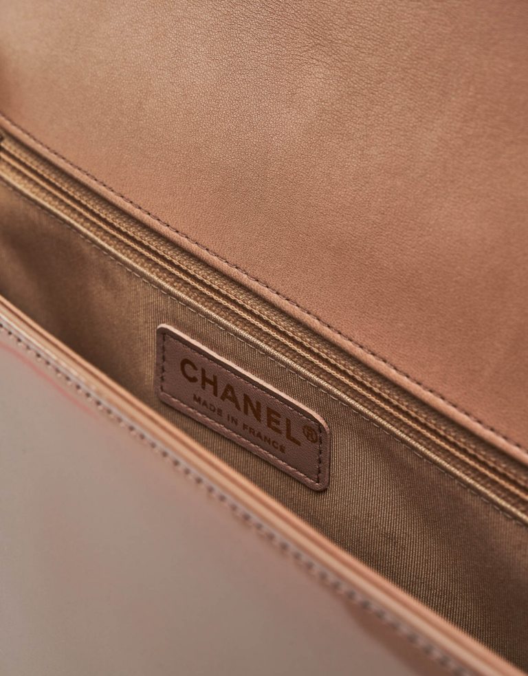 Chanel Boy Medium Patent Leather Sand