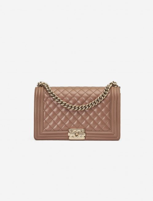 Chanel Boy Medium Patent Leather Sand