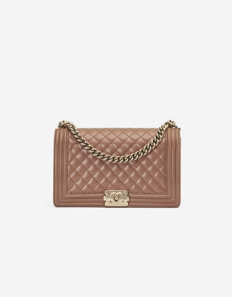 Chanel Boy Medium Patent Leather Sand