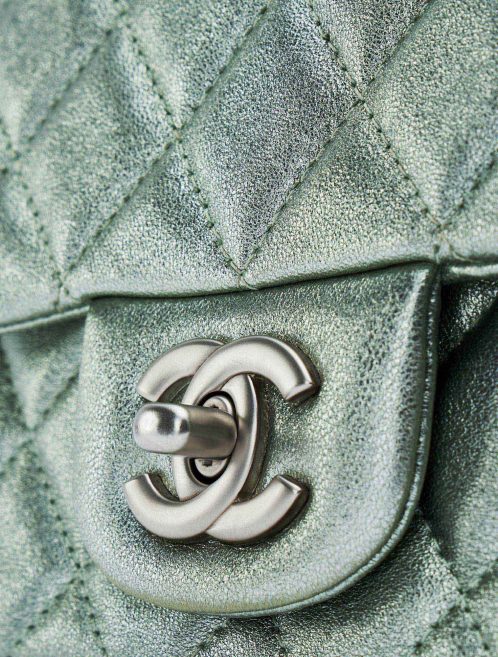 Chanel Timeless Mini Lamb Silver