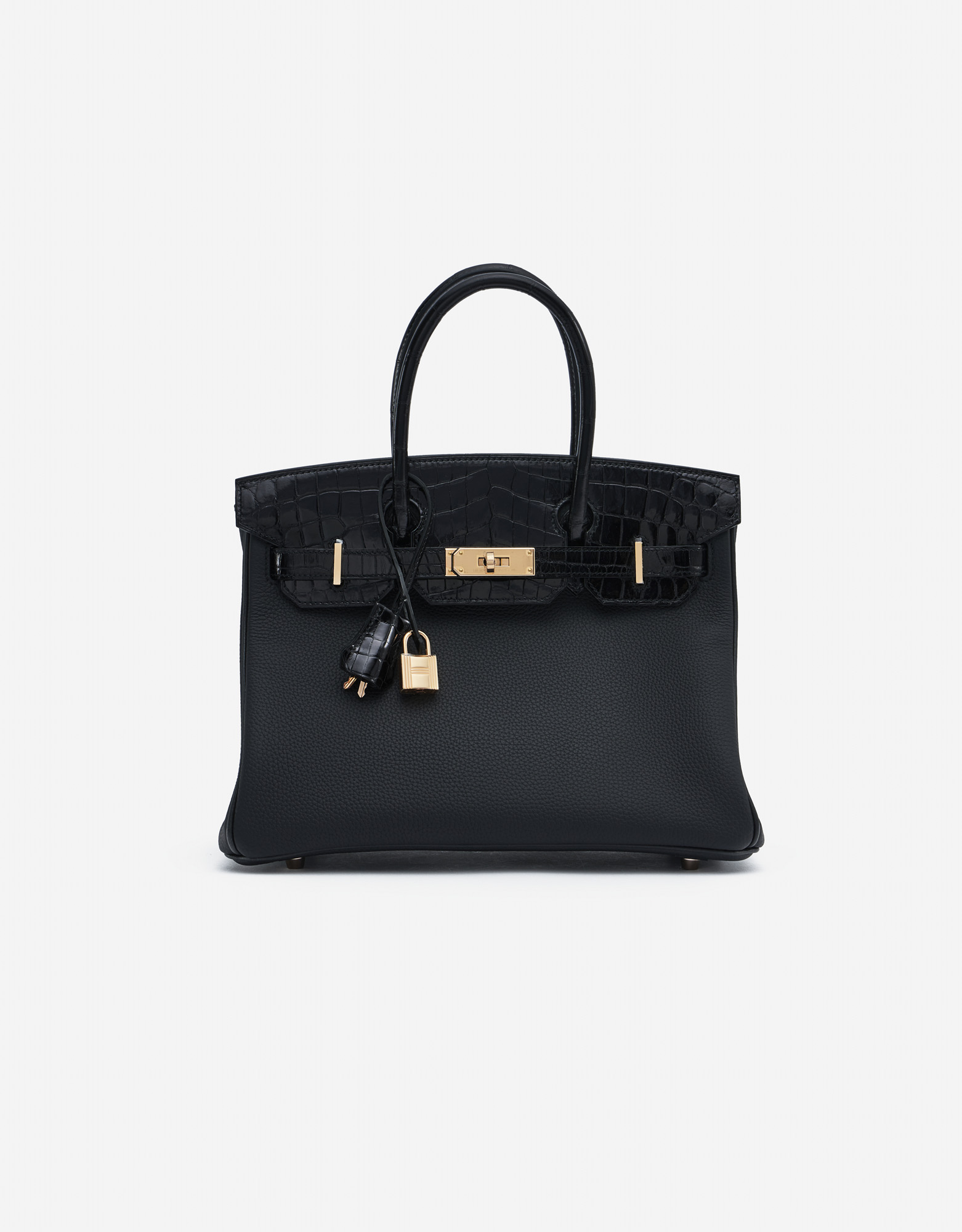 Hermès Birkin Touch 30 Niloticus/Togo Black SACLÀB
