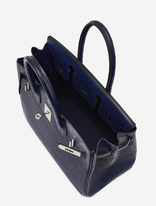 Hermès Birkin 30 Ostrich Blue Iris SACLÀB