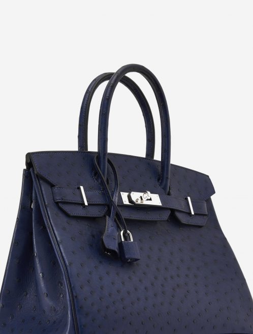 Hermès Birkin 30 Ostrich Blue Iris SACLÀB