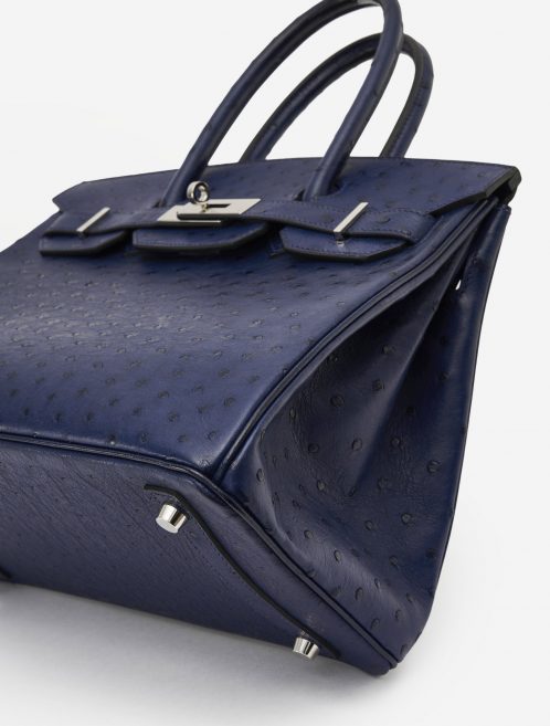 Hermès Birkin 30 Ostrich Blue Iris SACLÀB