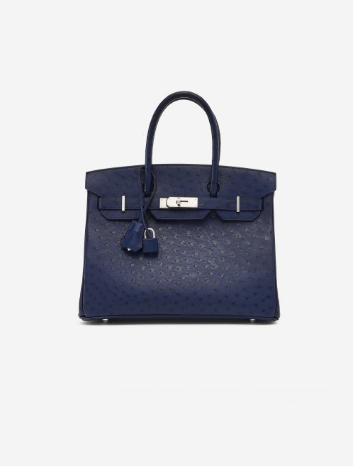 Hermès Birkin 30 Ostrich Blue Iris SACLÀB