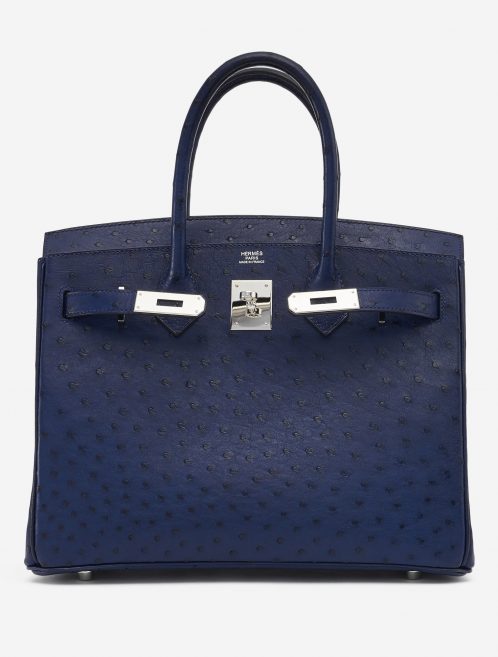 Hermès Birkin 30 Ostrich Blue Iris SACLÀB