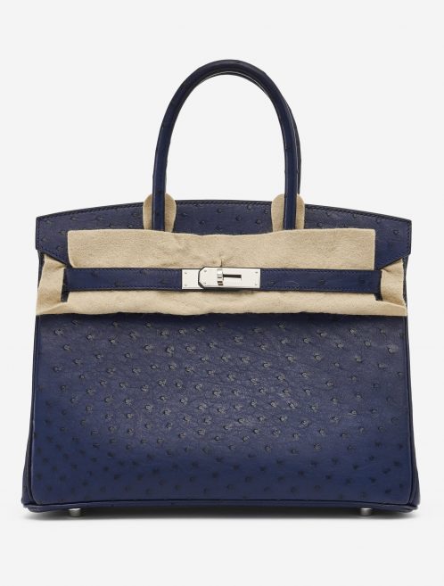 Hermès Birkin 30 Ostrich Blue Iris SACLÀB