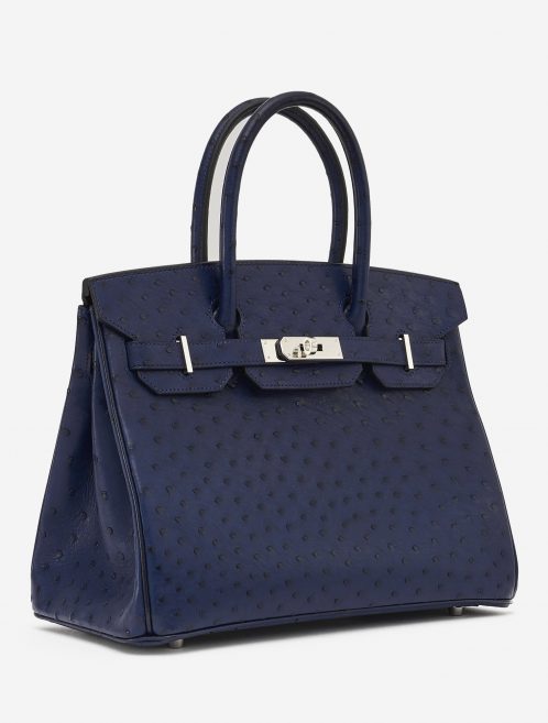 Hermès Birkin 30 Ostrich Blue Iris SACLÀB