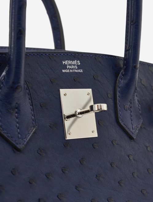 Hermès Birkin 30 Ostrich Blue Iris SACLÀB