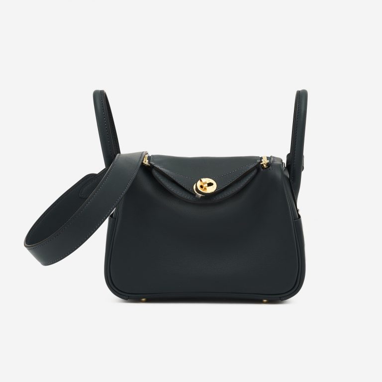 Hermès Lindy Mini Swift Vert Rousseau SACLÀB