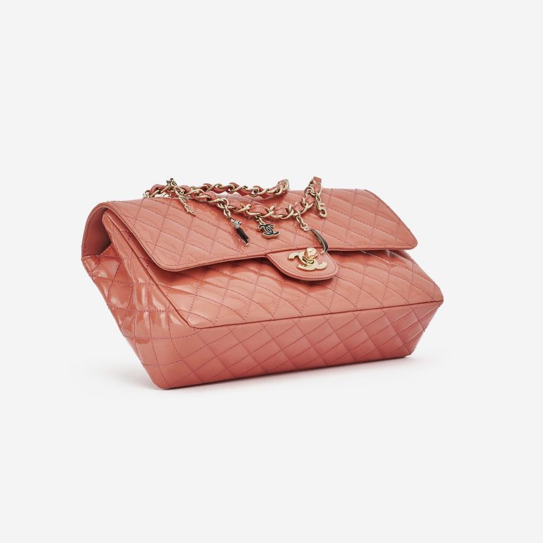 Chanel Timeless Medium Patent Coral Limited Edition SACLÀB