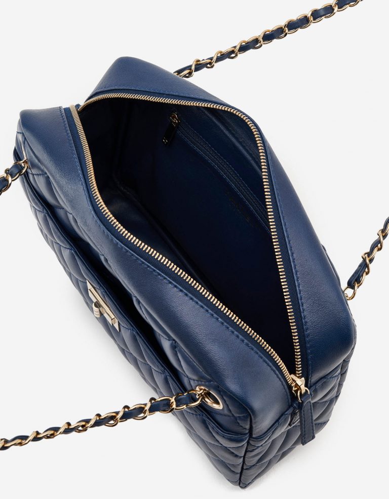 Chanel Camera Bag Lambskin Blue Inside SACLÀB
