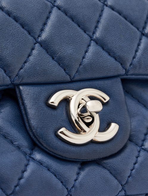 Chanel Timeless Medium Lambskin Blue Silver Hardware SACLÀB