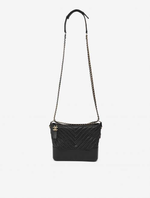 Chanel Gabrielle Medium Calfskin Black Chain SACLÀB