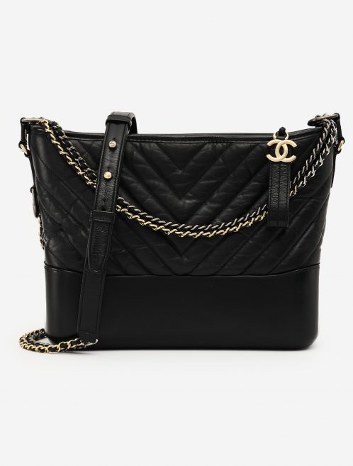 Chanel Gabrielle Medium Calfskin Black Front SACLÀB
