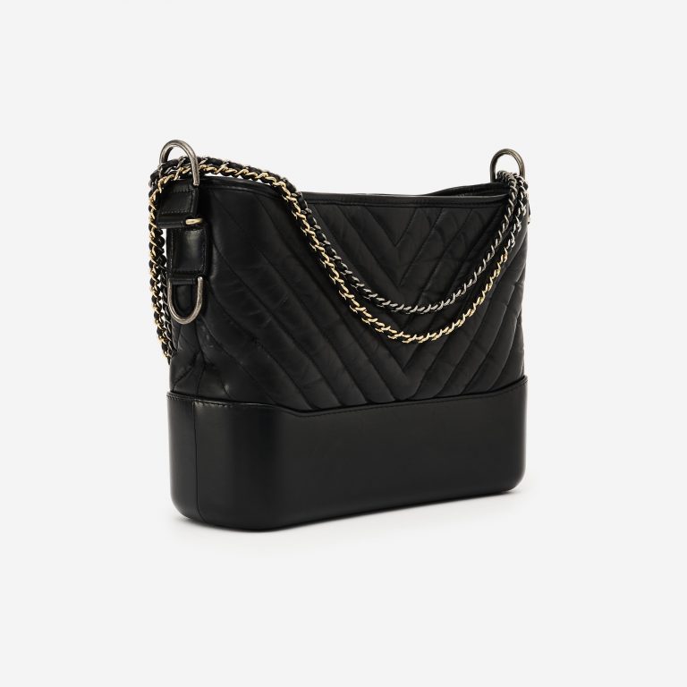 Chanel Gabrielle Medium Calfskin Black Side SACLÀB