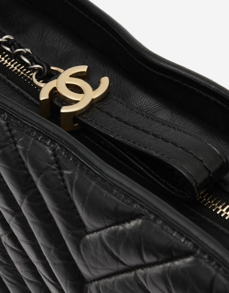 Chanel Gabrielle Medium Calfskin Black Zipper SACLÀB