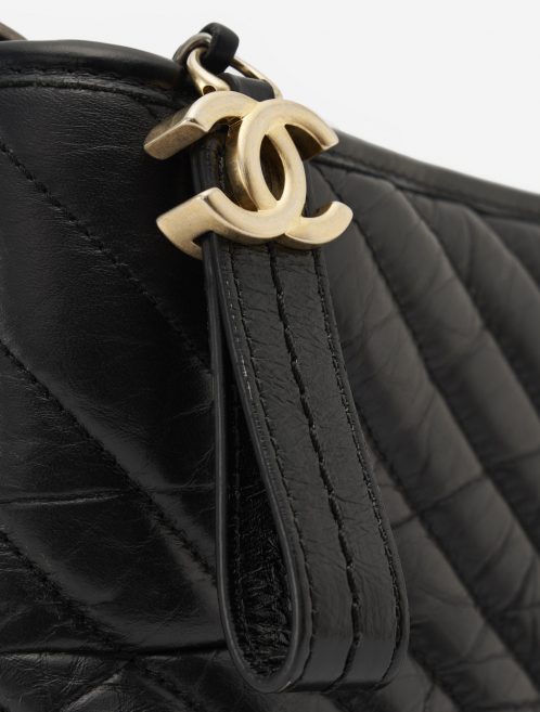 Chanel Gabrielle Medium Calfskin Black Gold Hardware SACLÀB