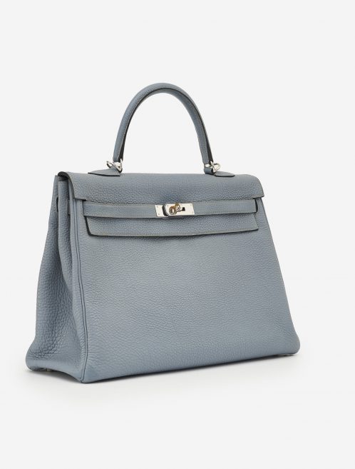 Hermès Kelly 35 Togo Bleu Lin Side SACLÀB